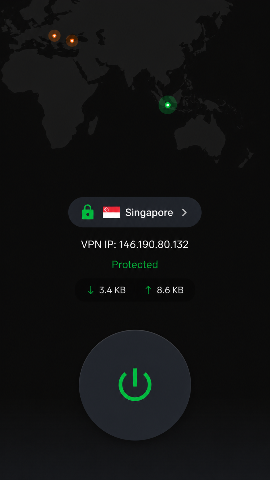 Obris VPN connected on Android